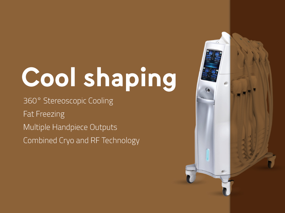 جهاز Cool Shaping لتجميد الدهون باستخدام تقنية التبريد 360°.