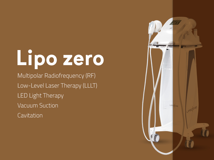 جهاز Lipo Zero لتفتيت الدهون وشد الترهلات باستخدام تقنيات متعددةز